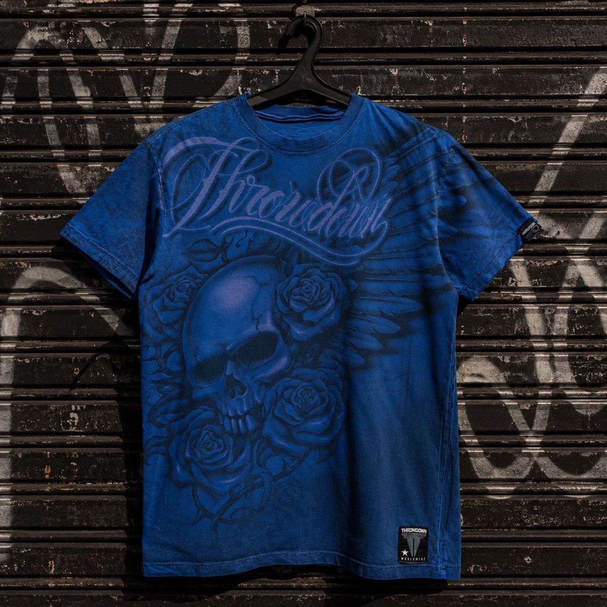Affliction Throwdown Skull Wings All Over Print Tee Made in USA Size US L / EU 52-54 / 3 - 1 Thumbnail