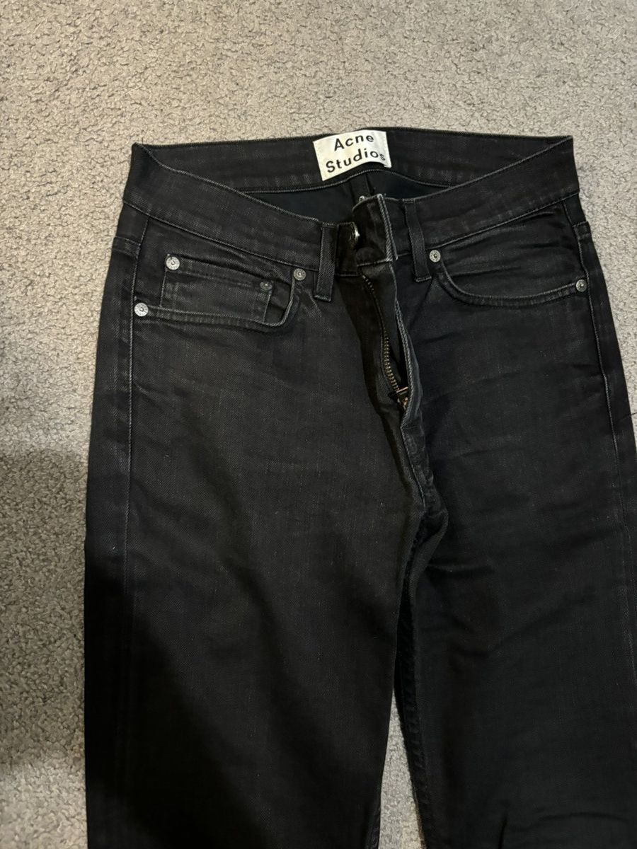 Acne Studios Acne Studios Ace Cash Black Skinny Jeans Size US 27 - 3 Thumbnail