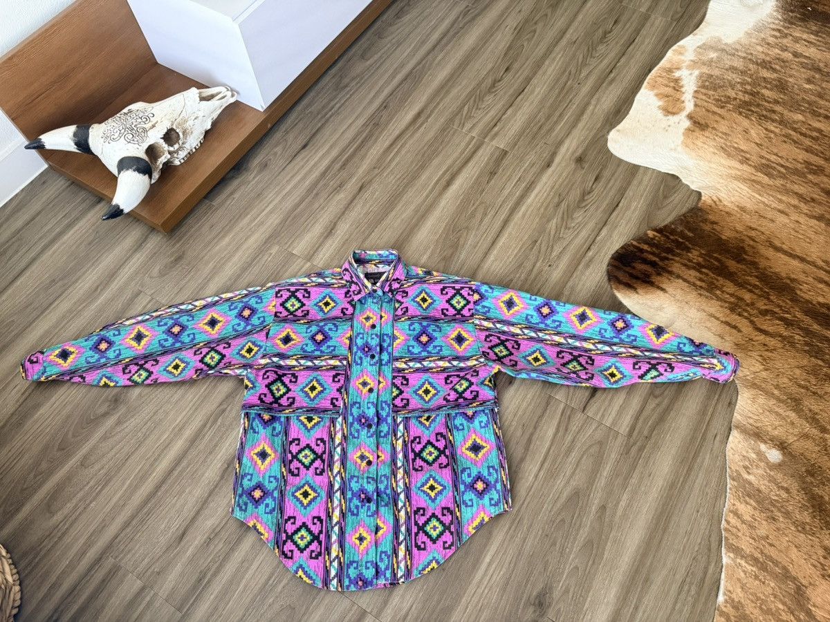 Panhandle Slim Vintage PANHANDLE SLIM Western Aztec Shirt Medium Overlaps Size M / US 6-8 / IT 42-44 - 1 Thumbnail