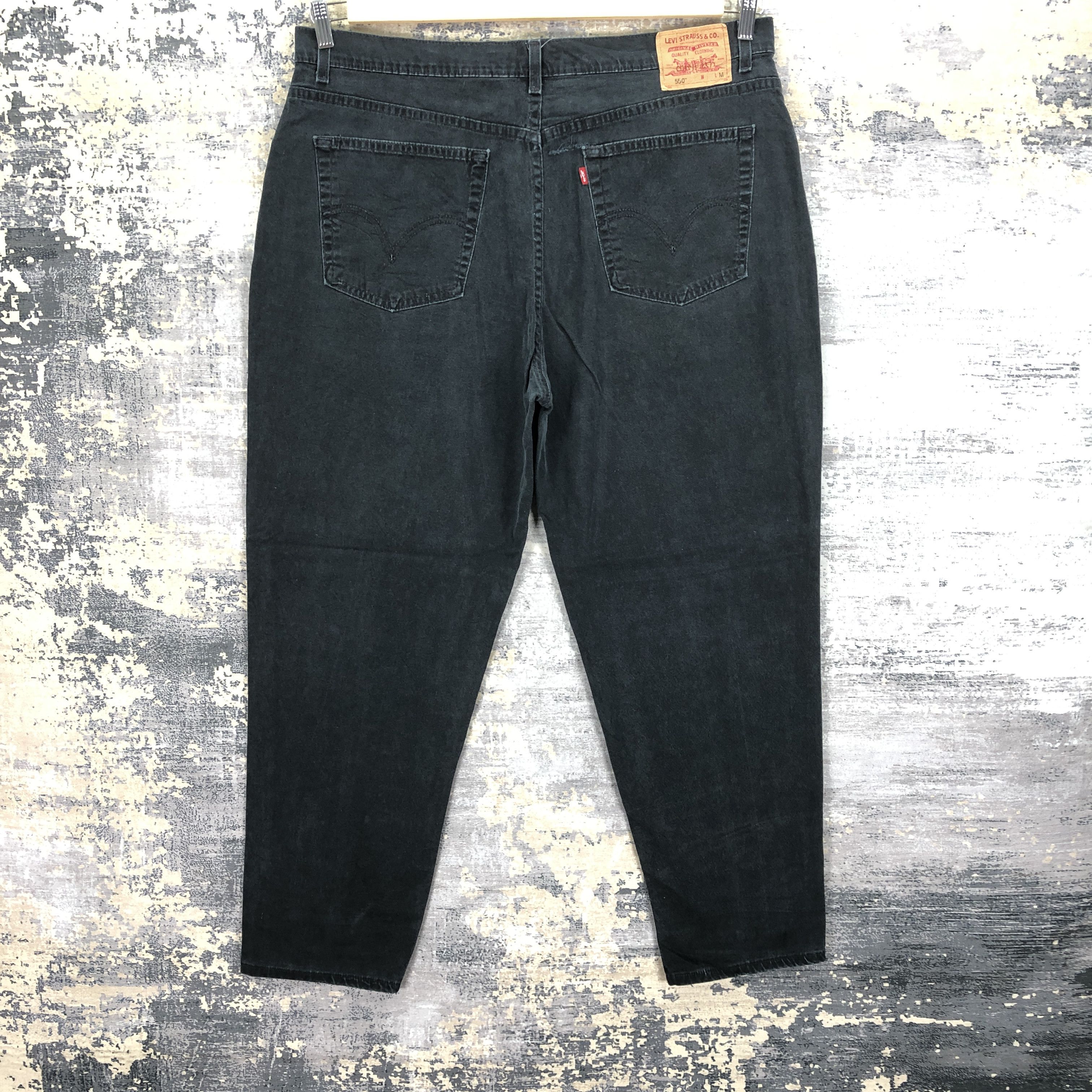 Levi's Vintage Y2K Levis Super Black Jeans Levi's Tapered Denim Size US 40 / EU 56 - 2 Thumbnail