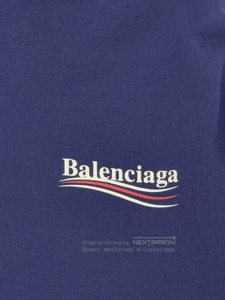 Balenciaga Balenciaga Blue Coke Logo Hooded Sweatshirt Size US S / EU 44-46 / 1 - 3 Thumbnail