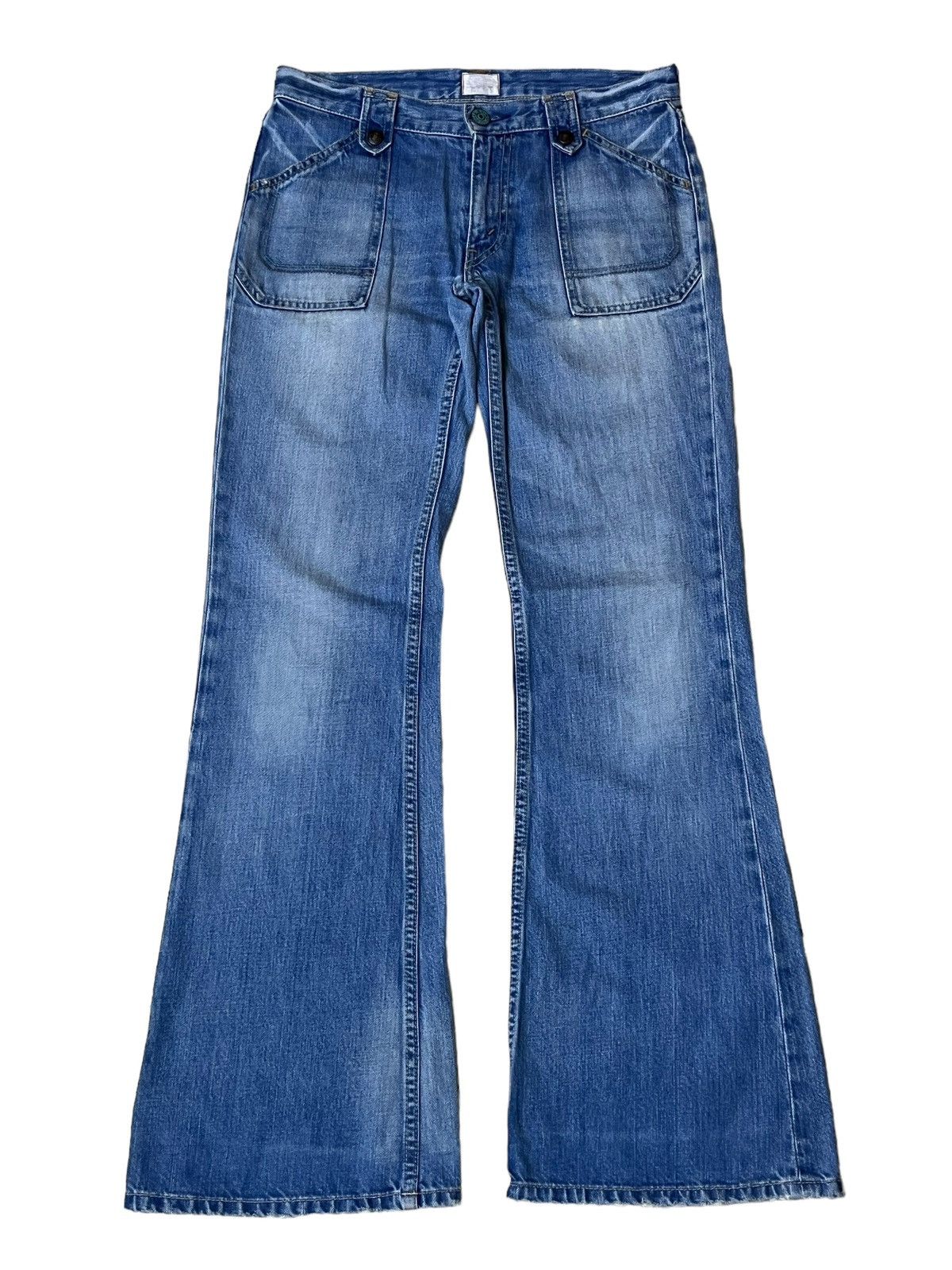 Levi's Vintage Clothing RETRO🔥VINTAGE LEVI’S REDLOOPS BUSHPANT FLARED JEANS Size US 31 - 1 Thumbnail