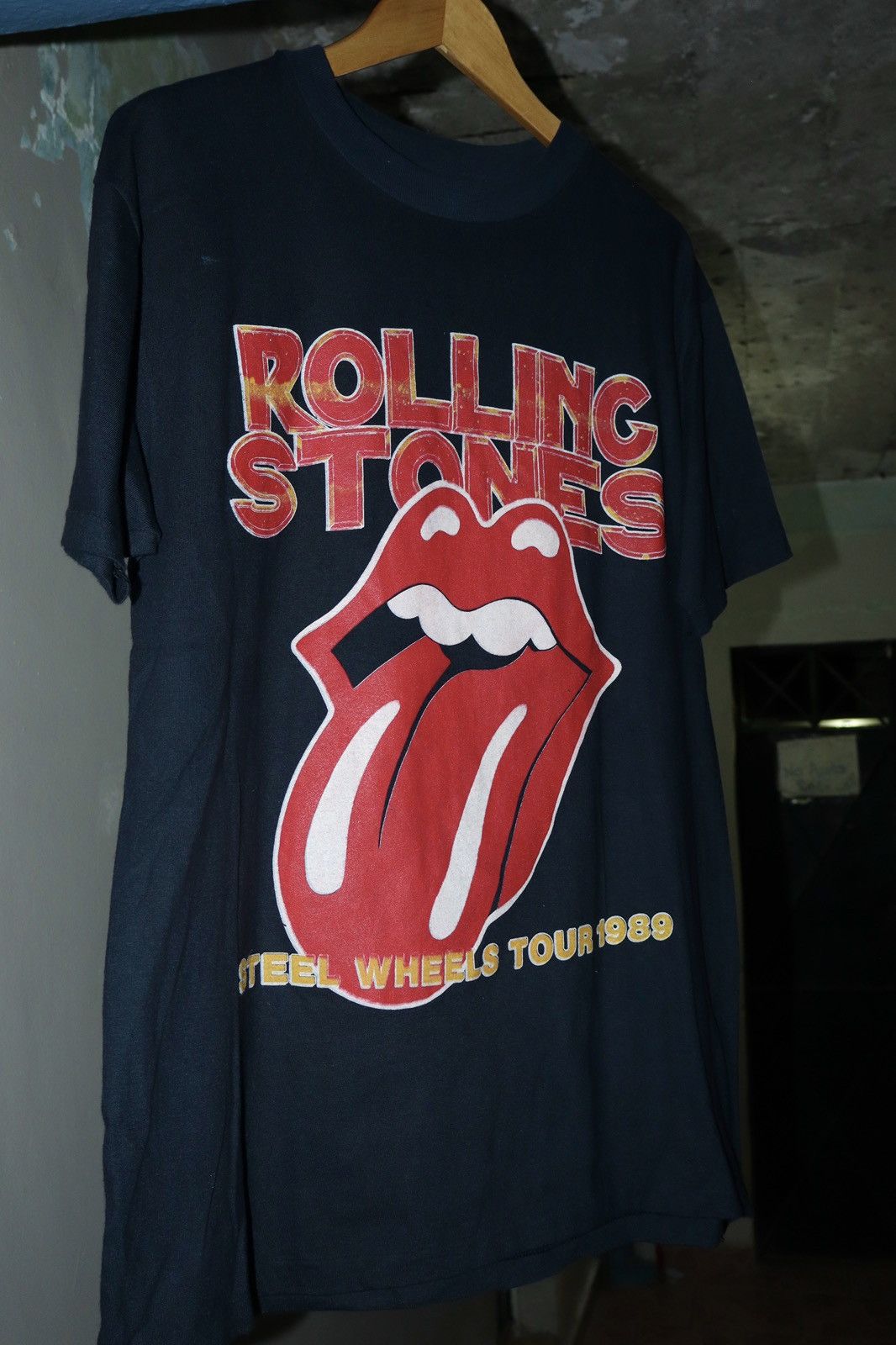 The Rolling Stones Vintage The Rolling Stones Steel Wheels tour 1989 tee Size US L / EU 52-54 / 3 - 5 Thumbnail
