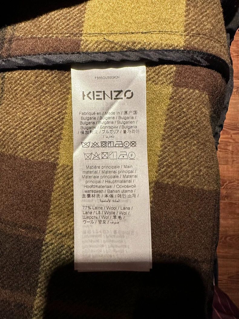 Kenzo KENZO Color patch men's wool jacket coat Size US M / EU 48-50 / 2 - 9 Thumbnail