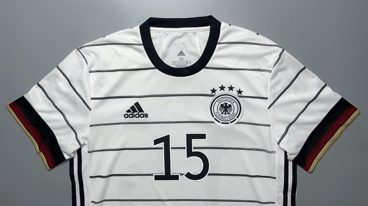 Adidas GERMANY ADIDAS 2020 EURO FOOTBALL HOME JERSEY #15 SULE Size US M / EU 48-50 / 2 - 3 Thumbnail