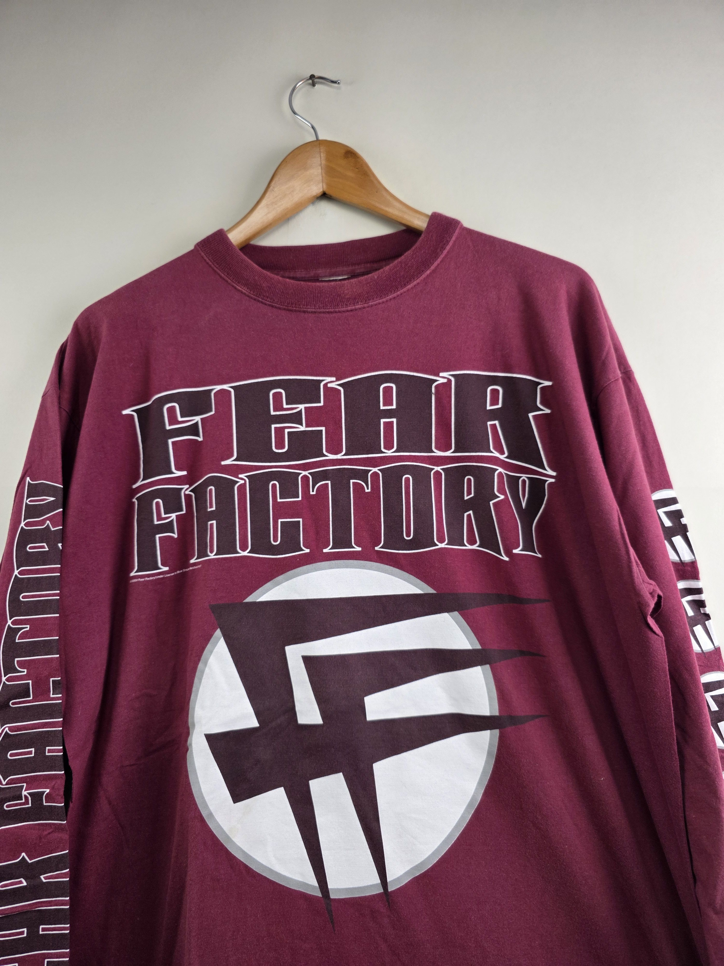 Band Tees × Vintage 2000 Fear Factory Long-sleeved XL 23" 29" Size US XL / EU 56 / 4 - 3 Thumbnail