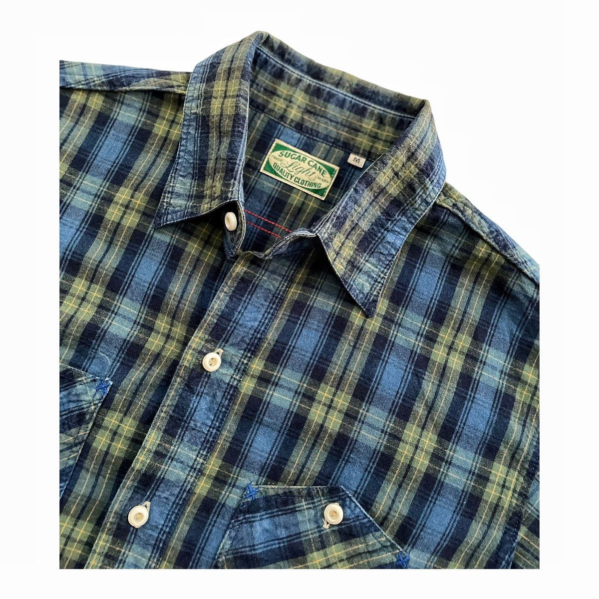 Sugar Cane Sugar Cane Toyo Enterprise Plaid Flannel Long Sleeve Size US M / EU 48-50 / 2 - 4 Thumbnail