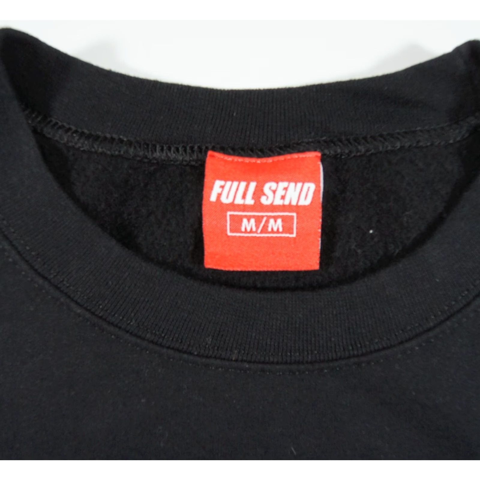 Vintage VINTAGE Full Send Mens Sweatshirt Crew Neck Black Medium Men’s Pullover Sweatshirt Size US M / EU 48-50 / 2 - 5 Thumbnail