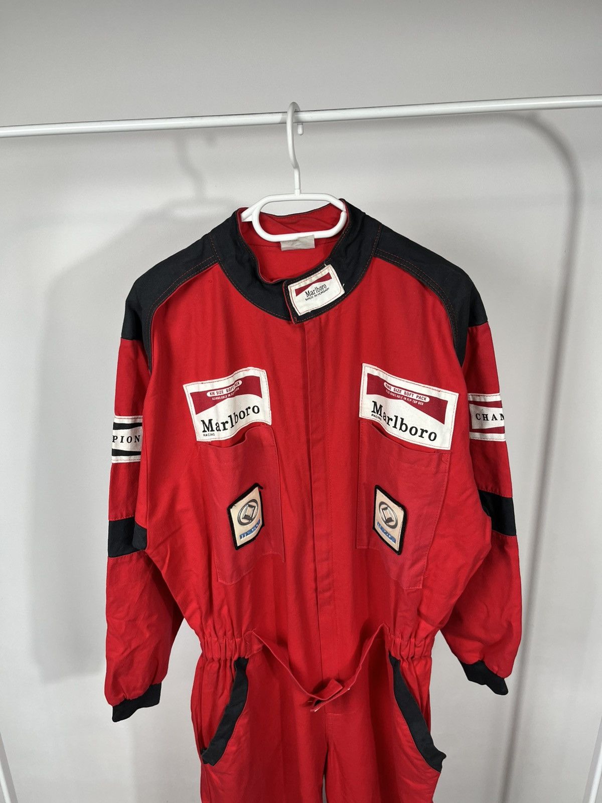 Marlboro Vintage Marlboro Racing Suit Coveralls Red Mazda Workwear Size US L / EU 52-54 / 3 - 7 Thumbnail
