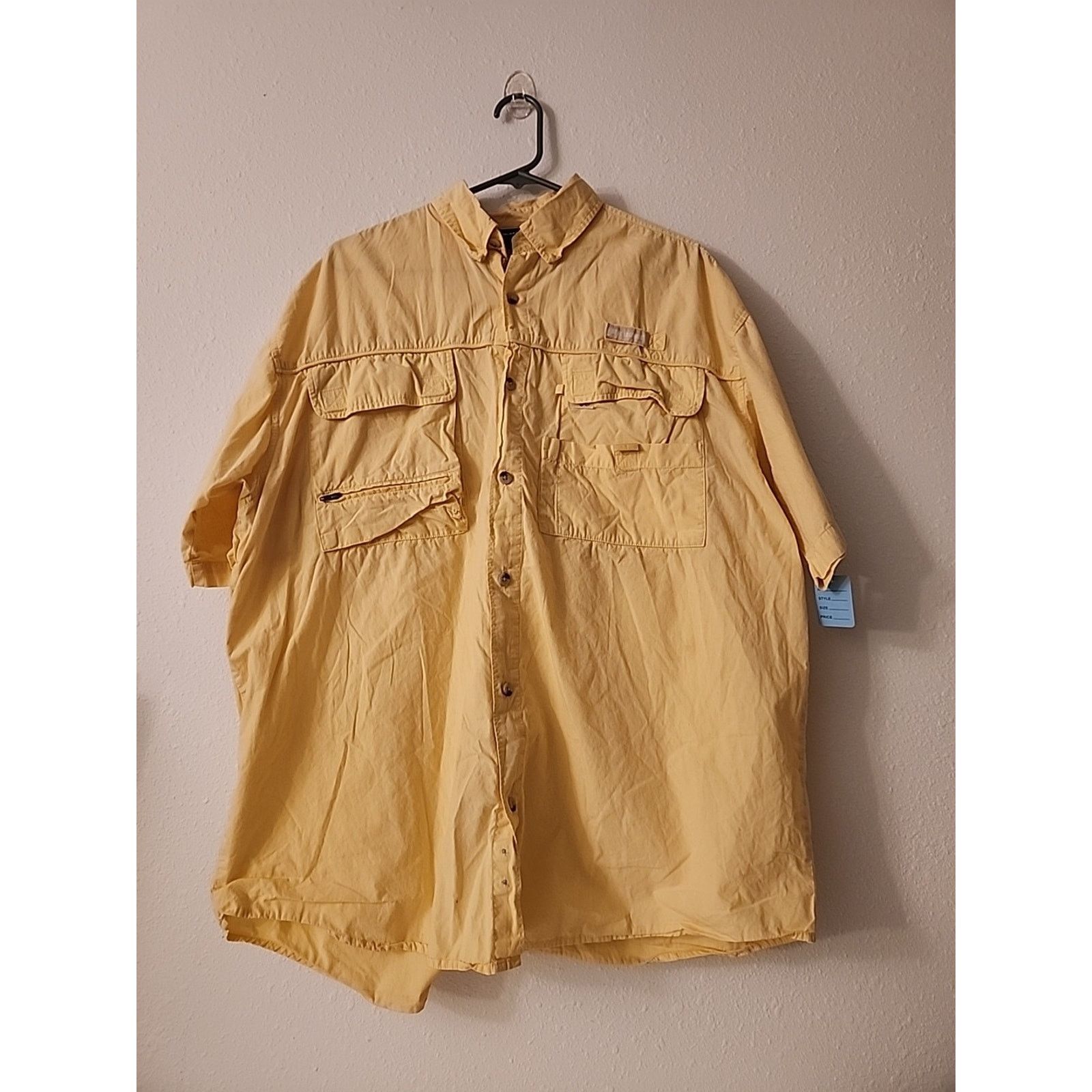 Reel Legends Reel Legends Shadester Short Sleeve Shirt Yellow Men's Sz L Size US L / EU 52-54 / 3 - 2 Thumbnail