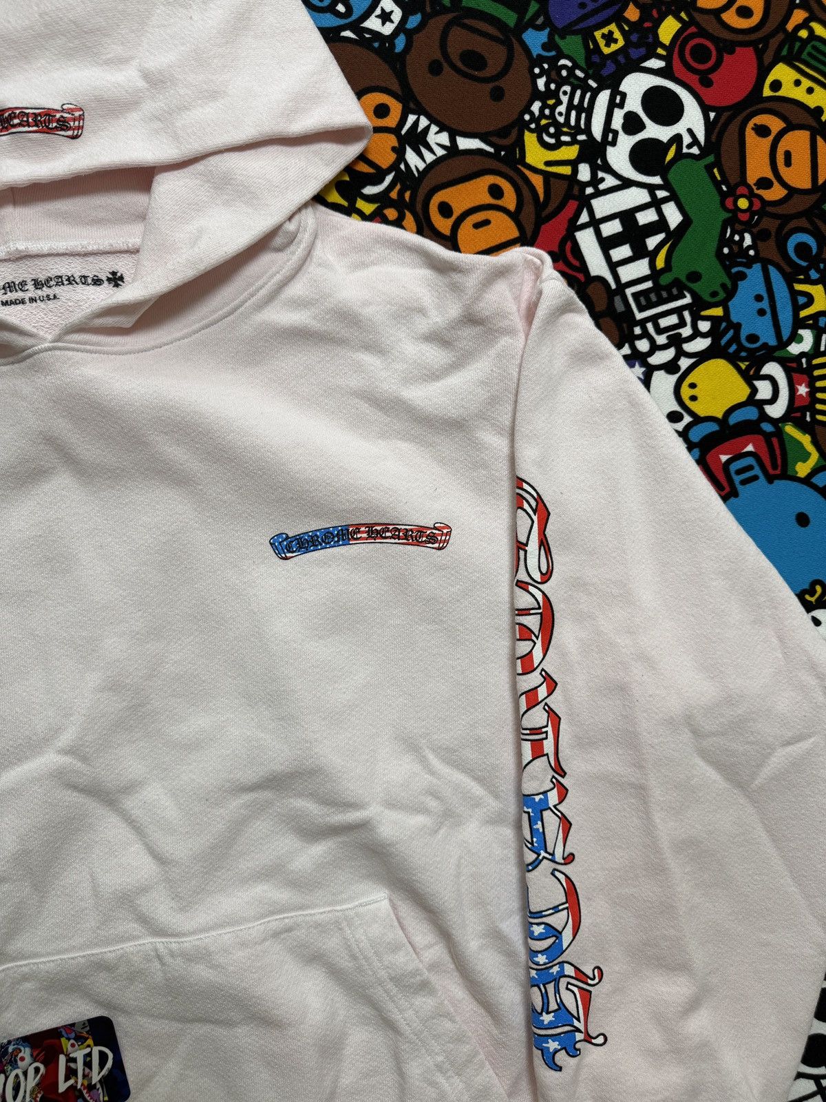 Chrome Hearts Chrome Hearts White USA Matty Boy Logo Pullover Hoodie Size US XL / EU 56 / 4 - 3 Thumbnail