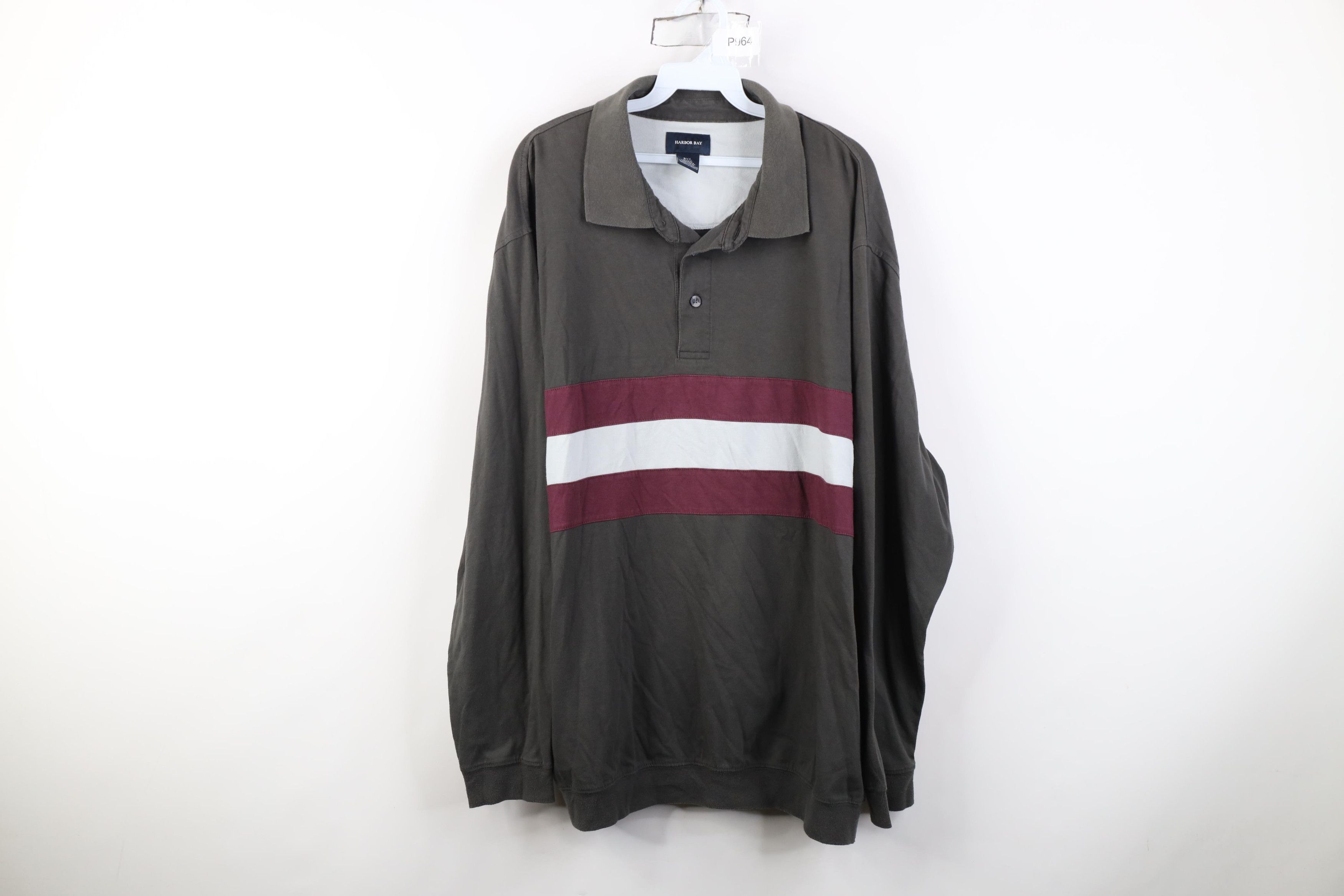 Vintage Vintage 90s Y2K Streetwear Pullover Long Sleeve Rugby Polo Size US XXL / EU 58 / 5 - 1 Thumbnail