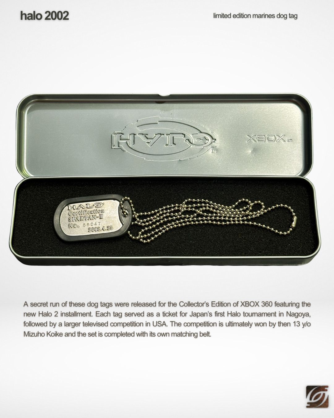 Halo Halo 2 2002 Limited Edition Marines Master Chief Dog Tag Size ONE SIZE - 1 Thumbnail