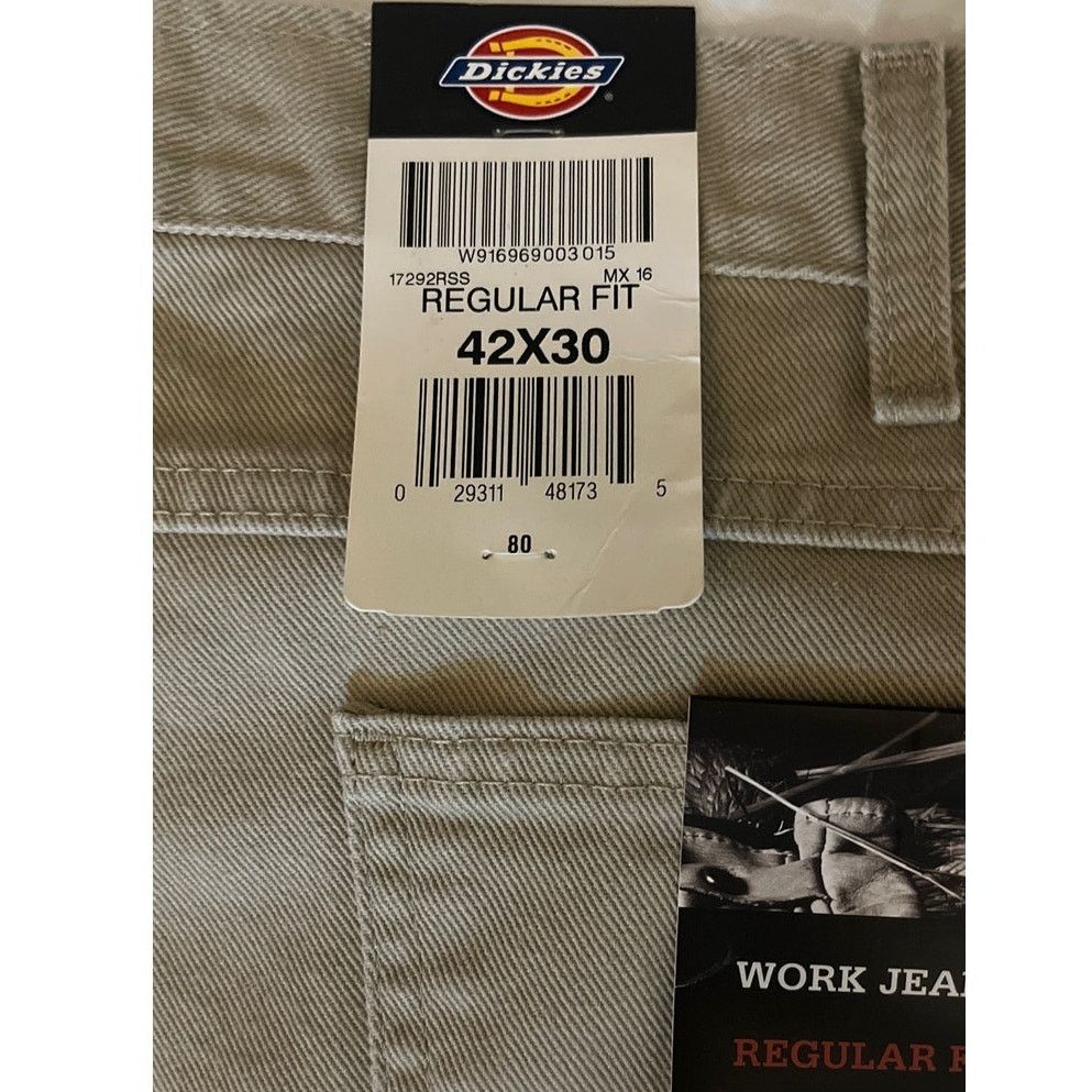Dickies Dickies Work Jean Regular Fit Straight Leg Sz: 42 Cotton Size US 42 / EU 58 - 6 Thumbnail
