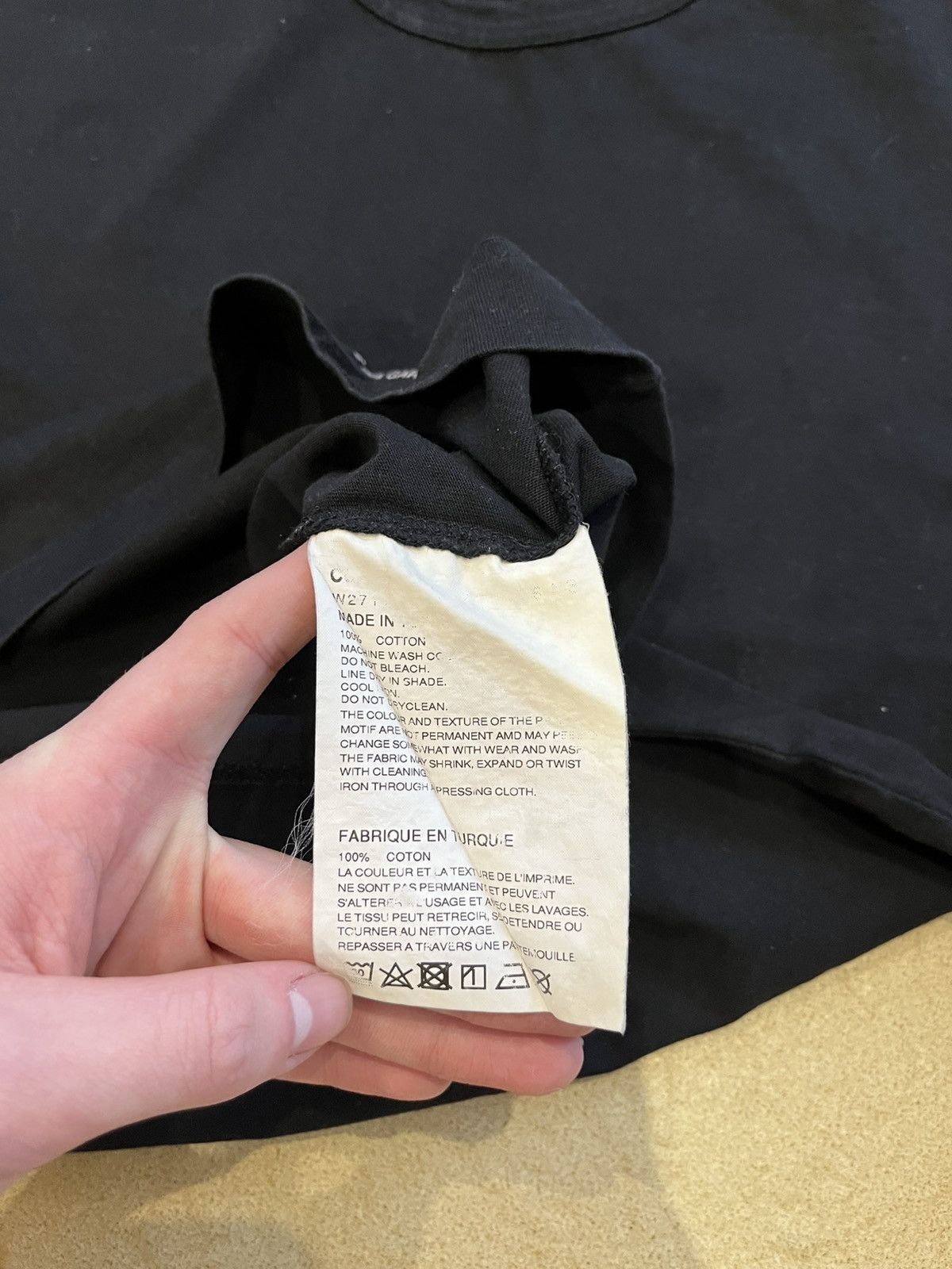 Comme des Garcons × Japanese Brand Comme des Garcons Shirt Logo Black T-Shirt Size US L / EU 52-54 / 3 - 6 Thumbnail