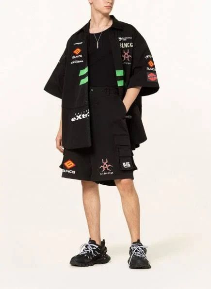 Balenciaga o1in1g1024 Gamer Shorts in Black Size US 28 / EU 44 - 6 Thumbnail