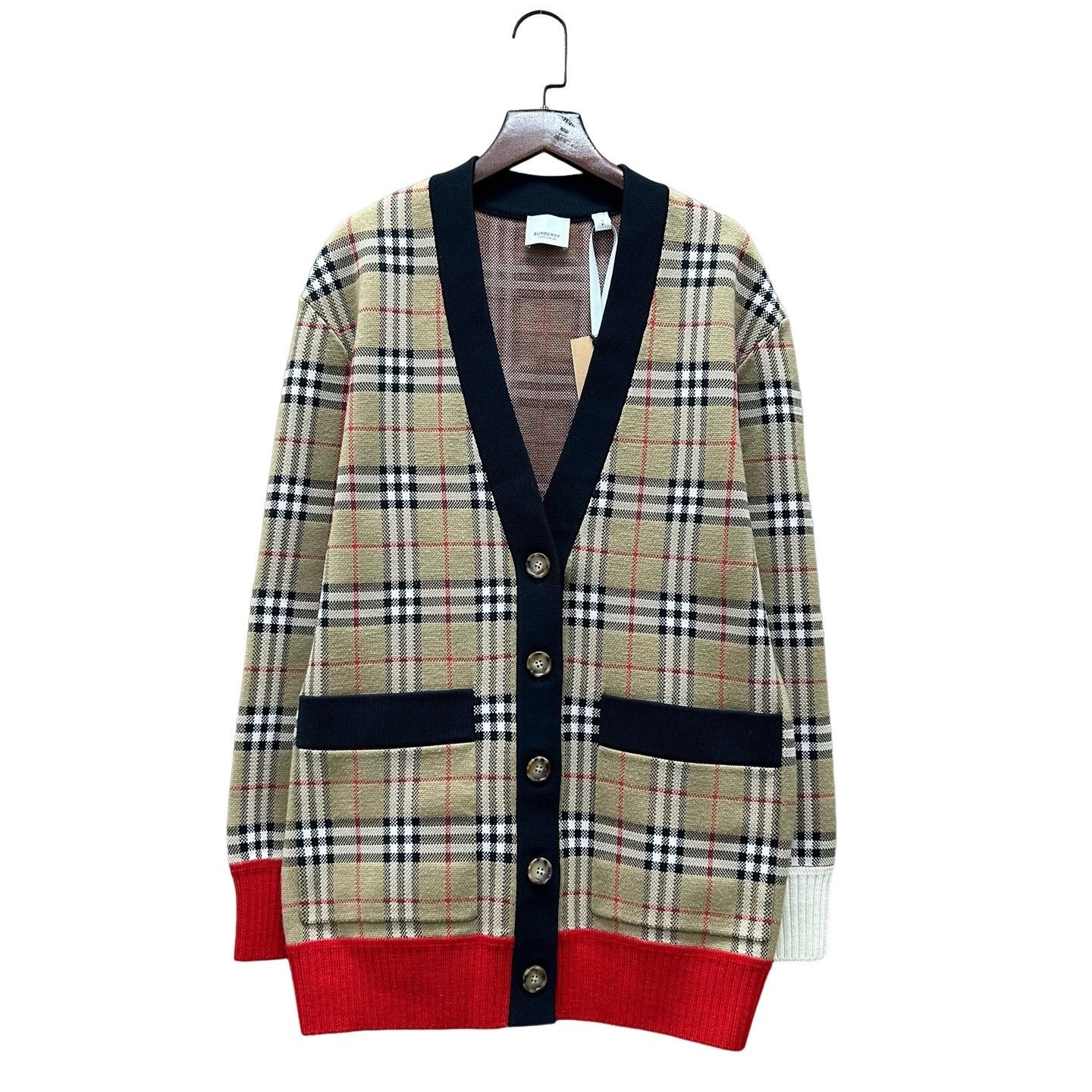 Burberry Burberry Vintage Check Wool Knit Cardigan Size S Size US S / EU 44-46 / 1 - 1 Thumbnail