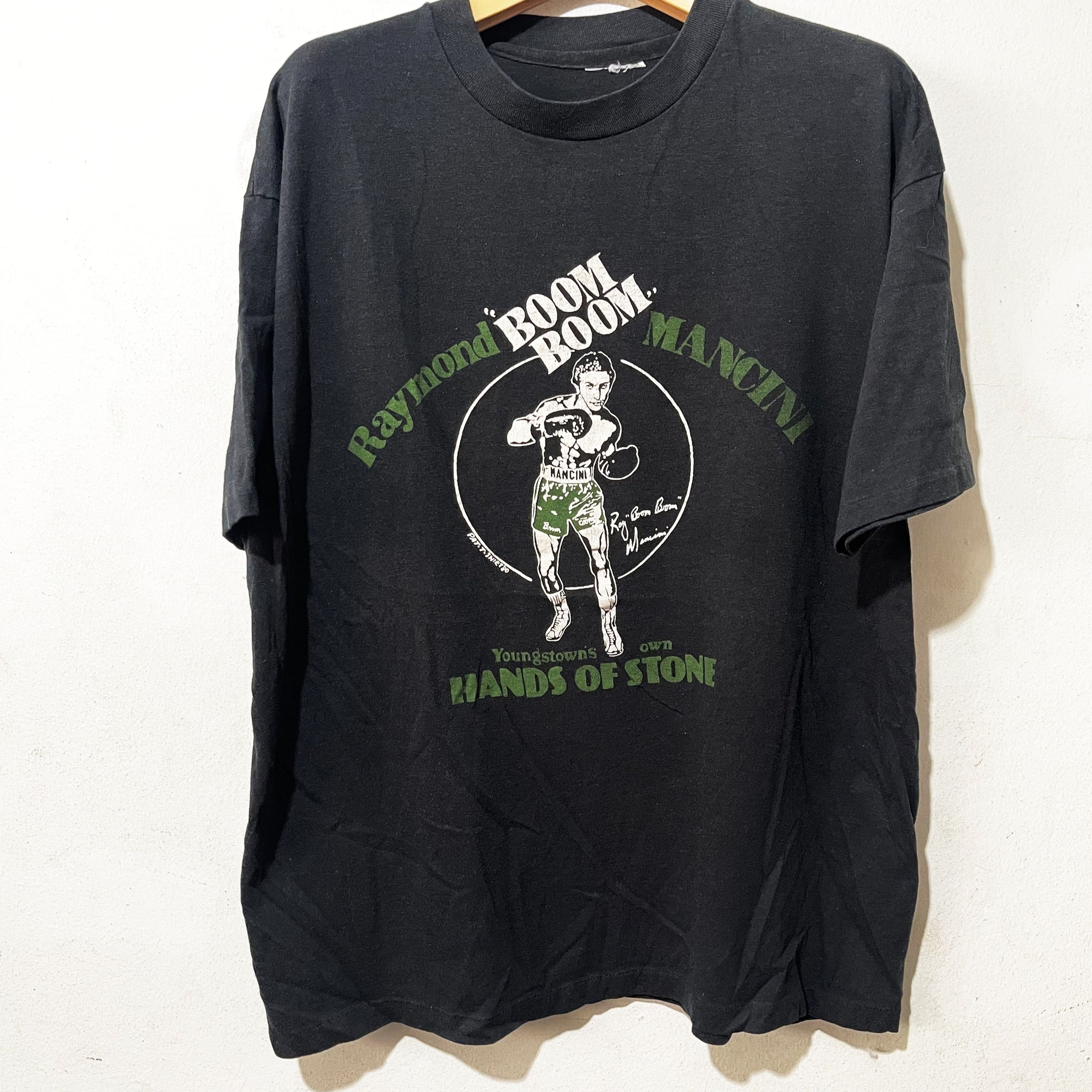 Vintage Vintage 80s Ray Boom Boom Mancini Shirt Size US XL / EU 56 / 4 - 1 Thumbnail