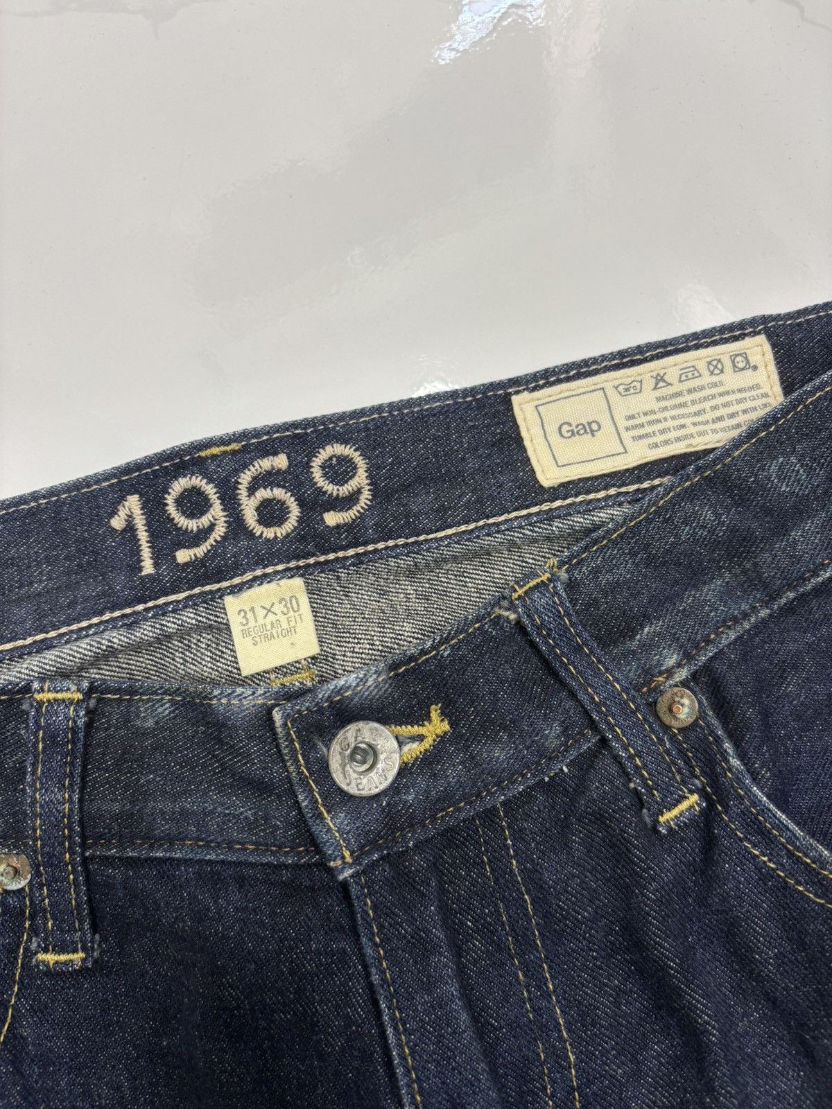 Gap × Japanese Brand VINTAGE GAP 1969 REGULAR FIT STRAIGHT DENIM JEANS Size US 31 - 11 Thumbnail
