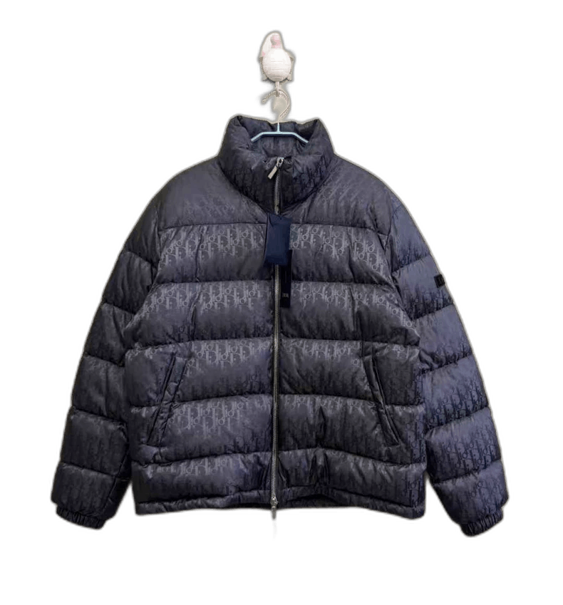 Dior Dior Logo Puff Jacket in Smoky Color Size US XXL / EU 58 / 5 - 1 Thumbnail