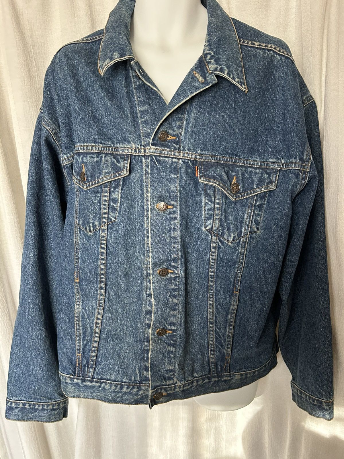 Levi's Jacket vtg levis denim trucker orange tab xl 70511-0289 Size US XL / EU 56 / 4 - 1 Thumbnail