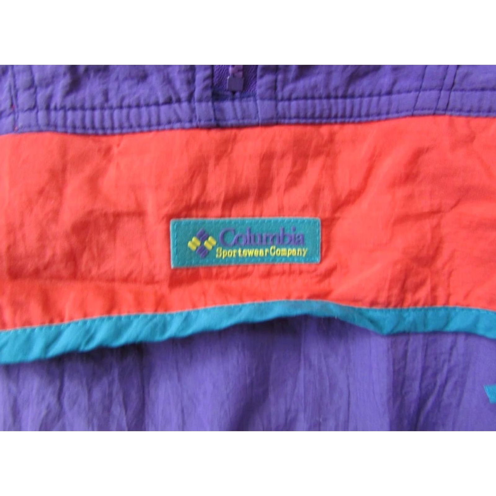Vintage COLUMBIA ¼ ZIP SHELL JACKET - EXTRA LARGE MENS - RETRO STYLE - 46/48 Size US S / EU 44-46 / 1 - 5 Thumbnail