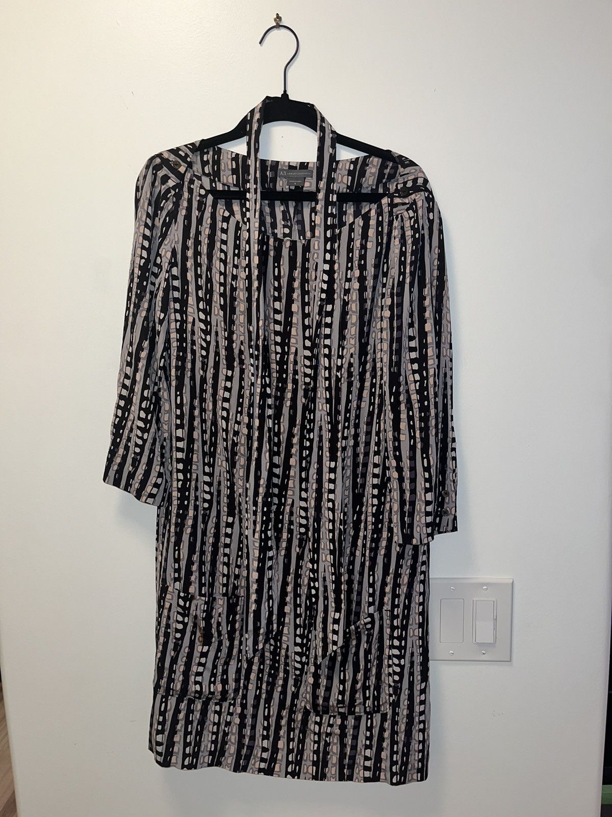 Armani Exchange Armani Exchange Pattern Tie Midi Dress Size S / US 4 / IT 40 - 1 Thumbnail