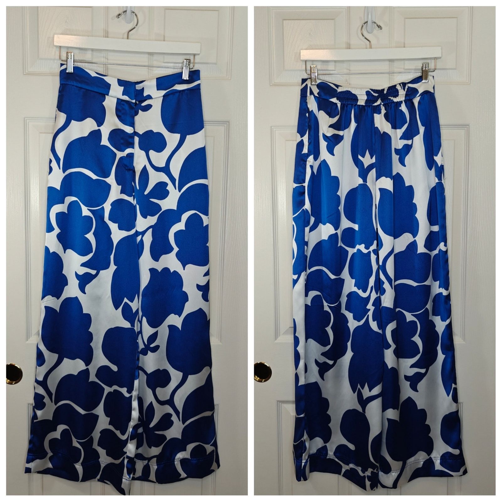House of Harlow House of Harlow 1960 satin floral wide leg pants sz M Size 30" / US 8 / IT 44 - 1 Thumbnail