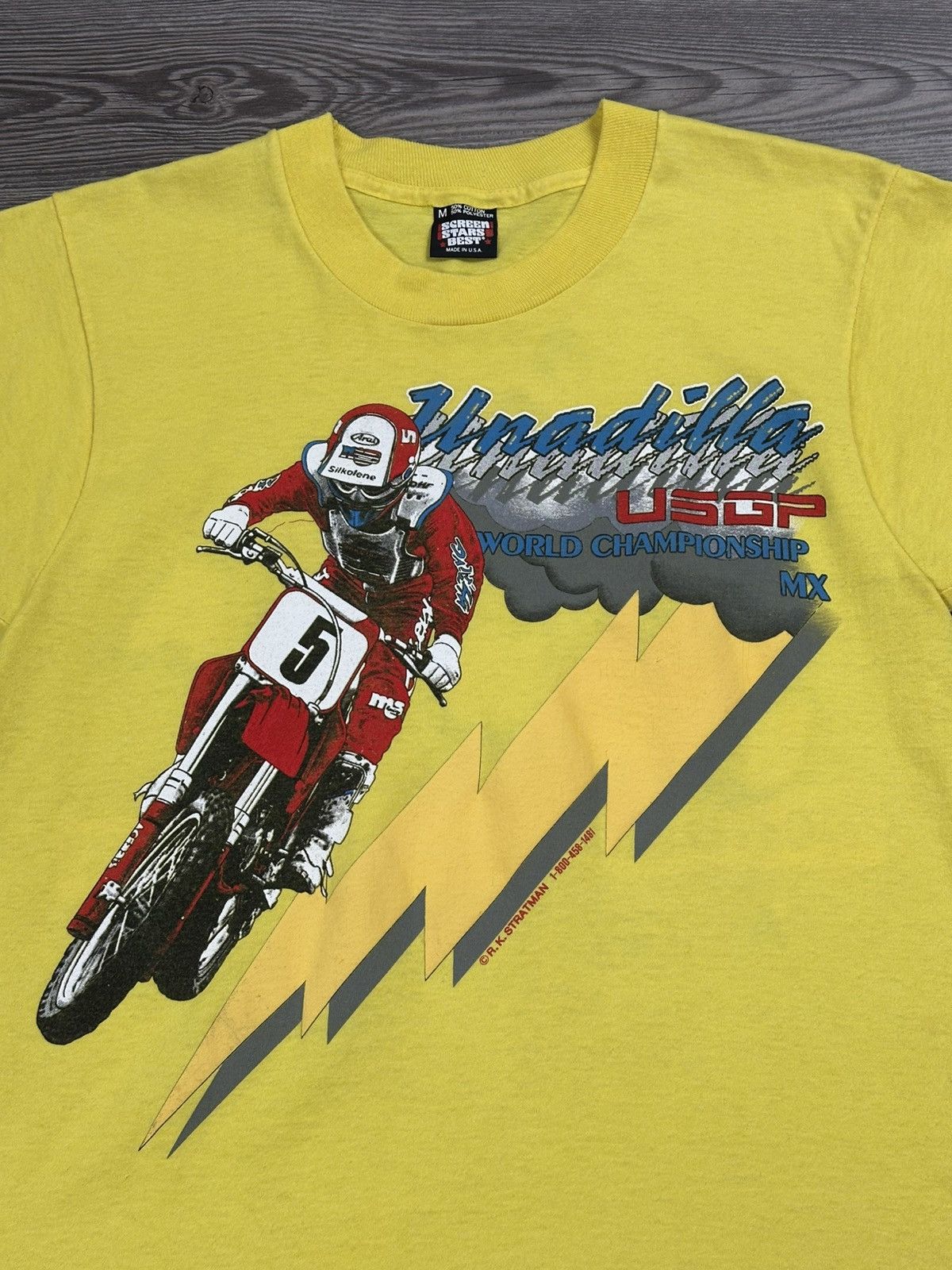 Vintage Vintage 80’s Unadilla Motocross Racing T Shirt Size US M / EU 48-50 / 2 - 3 Thumbnail