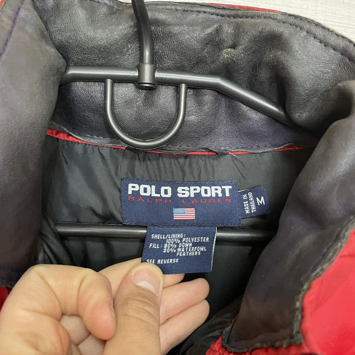 Polo Ralph Lauren × Vintage 90s Puffer Polo Sport Ralph Lauren Down Jacket bomber old mo Size US M / EU 48-50 / 2 - 3 Thumbnail