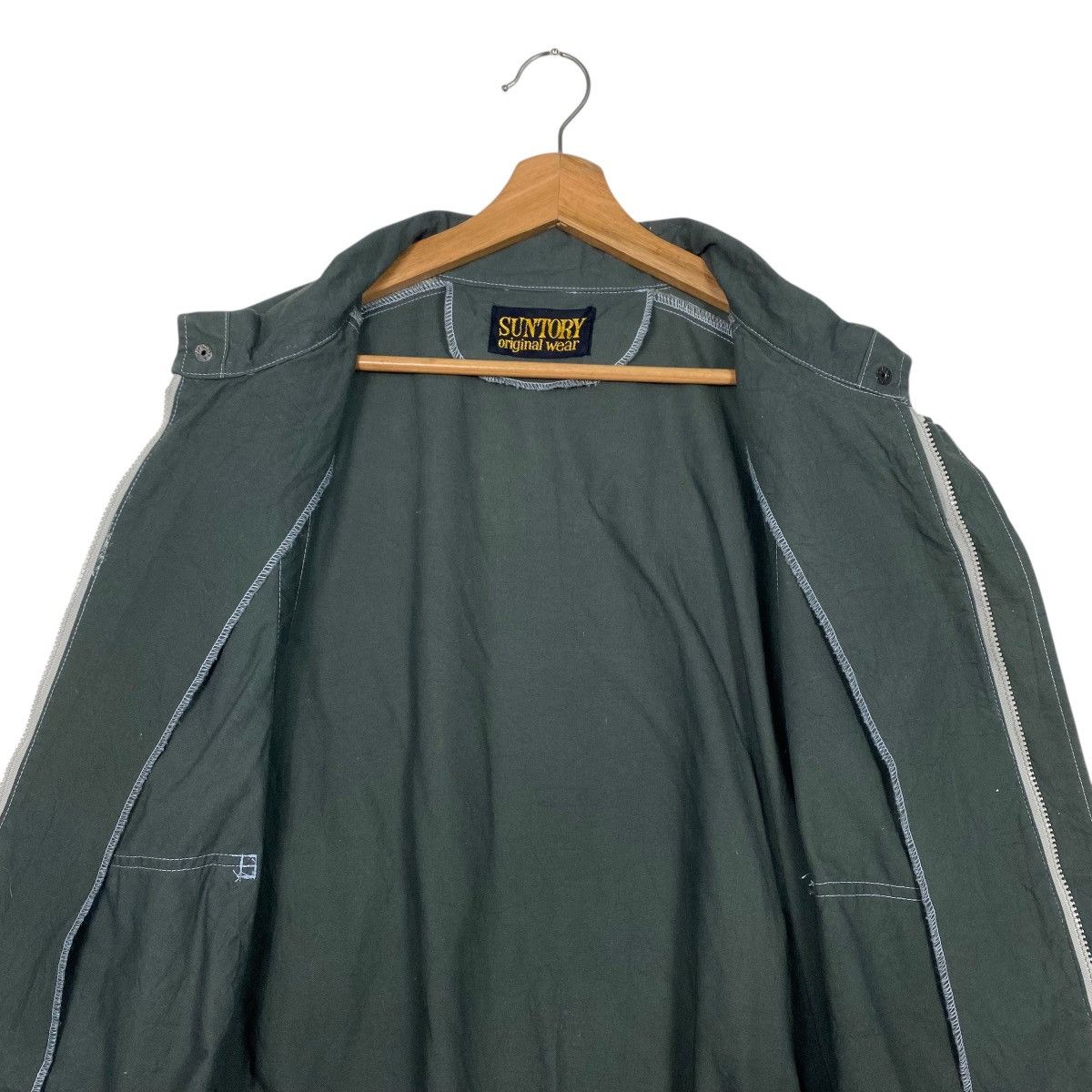 Japanese Brand Vintage 90's Suntory Boss Coffee Small Logo Zipper Jacket Size US M / EU 48-50 / 2 - 13 Thumbnail