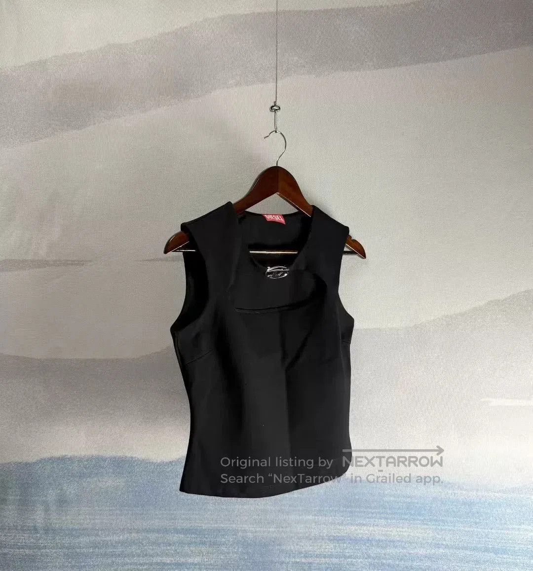 Diesel Diesel Black Sleeveless Hollow Tank M. Size M / US 6-8 / IT 42-44 - 1 Thumbnail