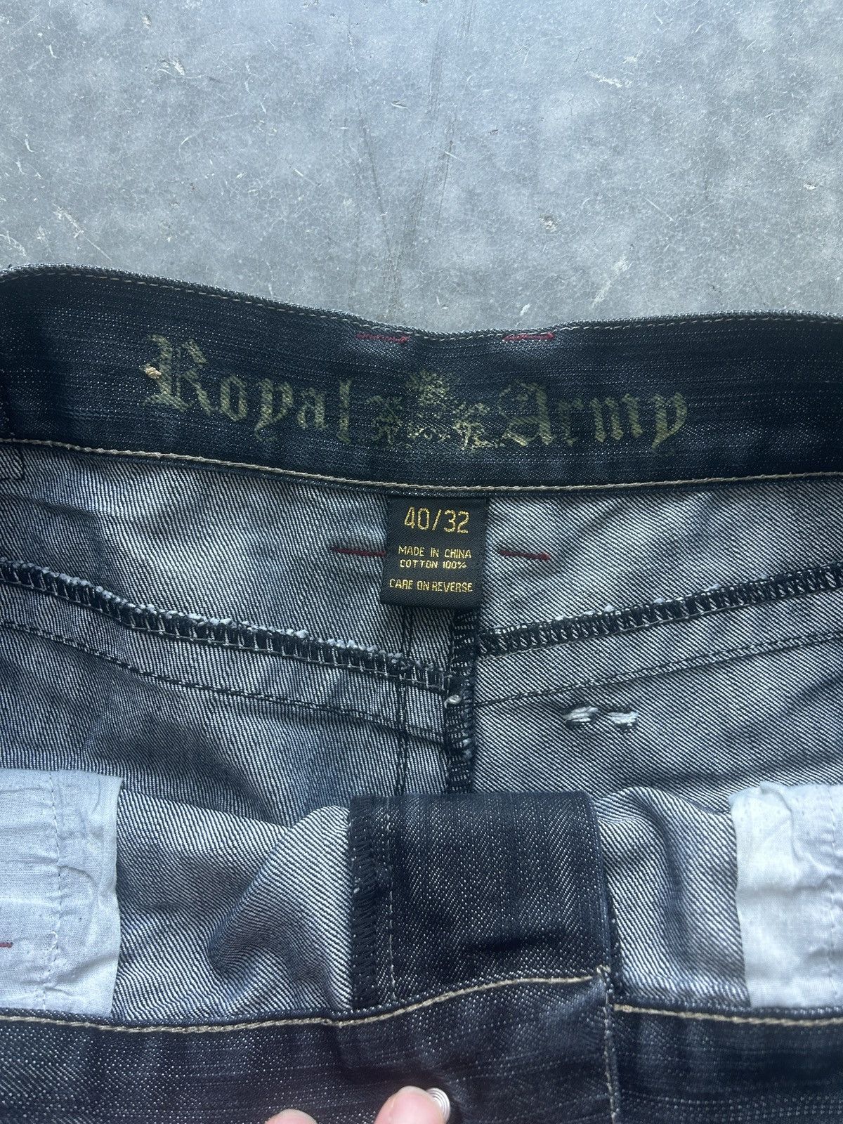 JNCO Crazy Cyber Y2K Royal Army Baggy Jeans Size US 40 / EU 56 - 6 Thumbnail