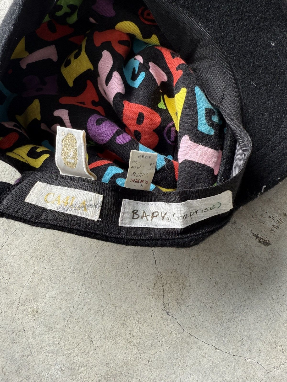 CA4LA Vintage CA4LA x Bathing ape baby Reprise Toshi Wool Cap Size ONE SIZE - 11 Thumbnail