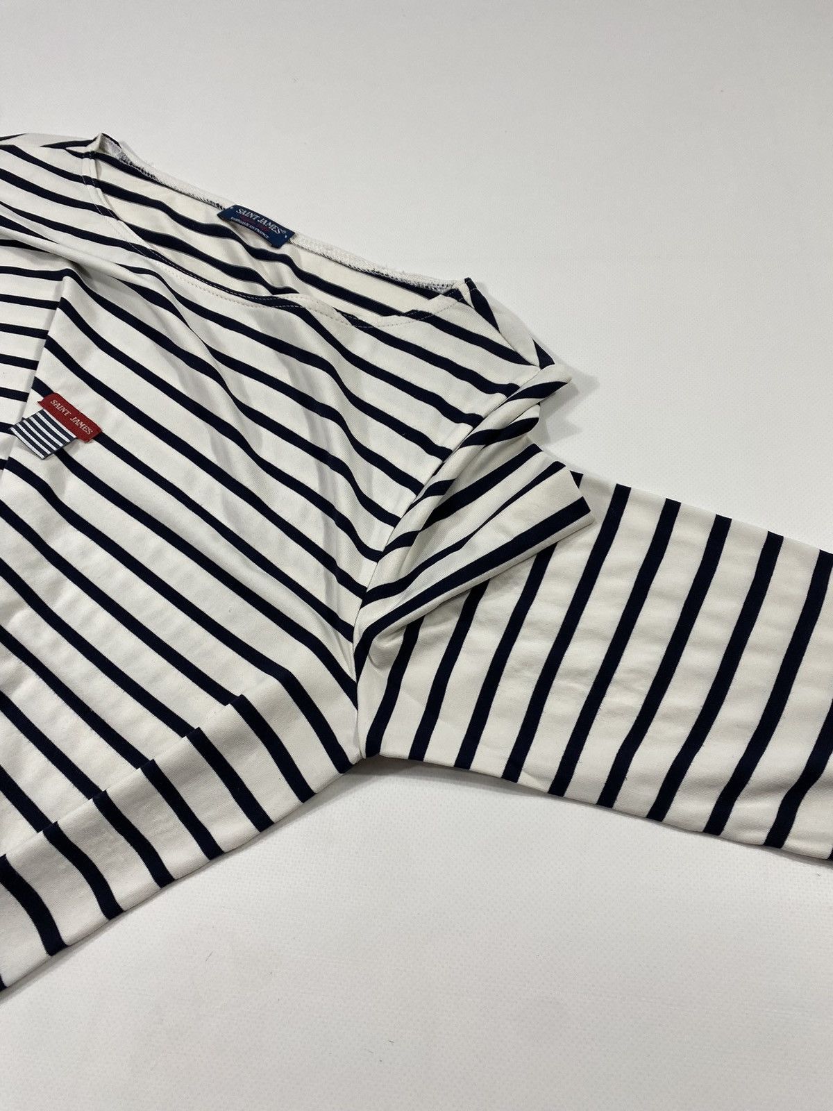 Saint James Vintage 90s Saint James France Striped Asap Rocky Style Tee Size L / US 10 / IT 46 - 6 Thumbnail