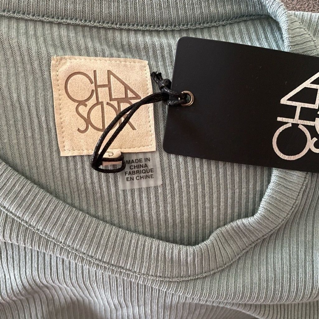 Chaser Brand Chaser Ribbed Thermal Tunic Scoop Gray Blue Neck Size Small Size S / US 4 / IT 40 - 7 Thumbnail