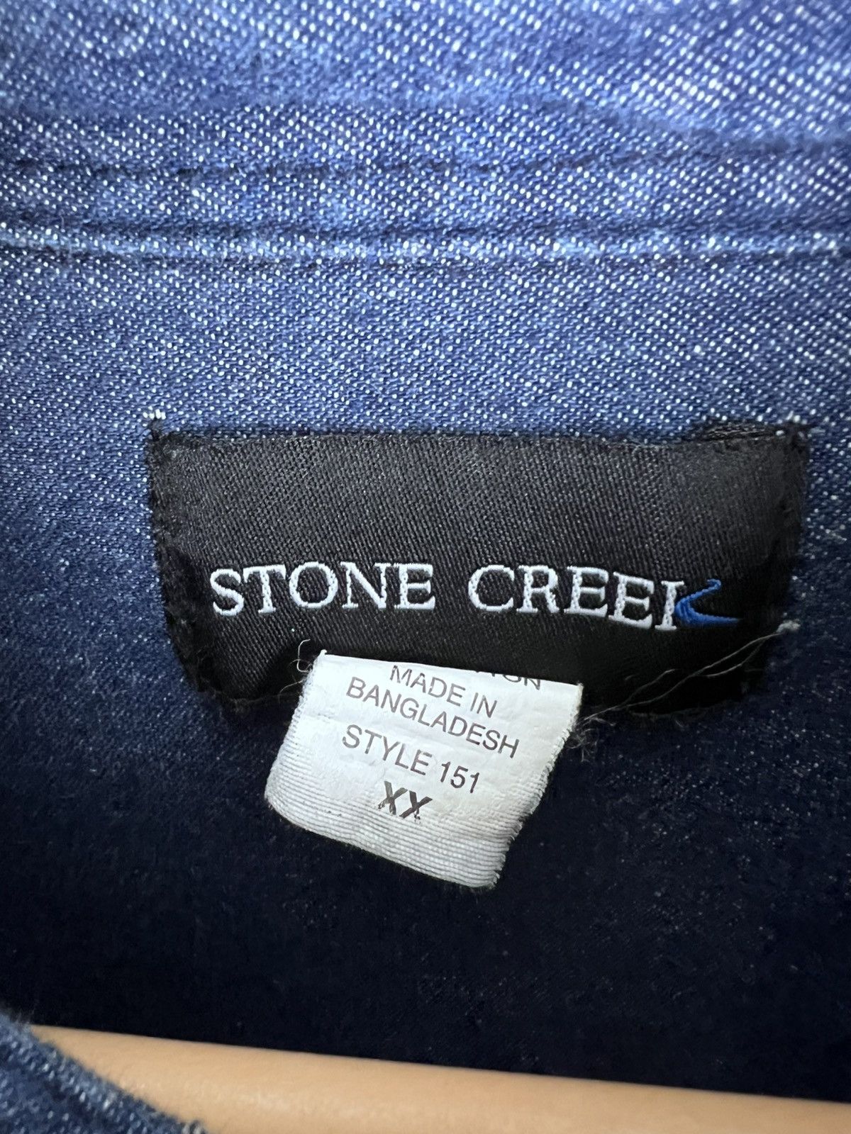 Vintage Stone Creek Shirt Mens XXL Denim Pearl Snap Western Size US XXL / EU 58 / 5 - 3 Thumbnail