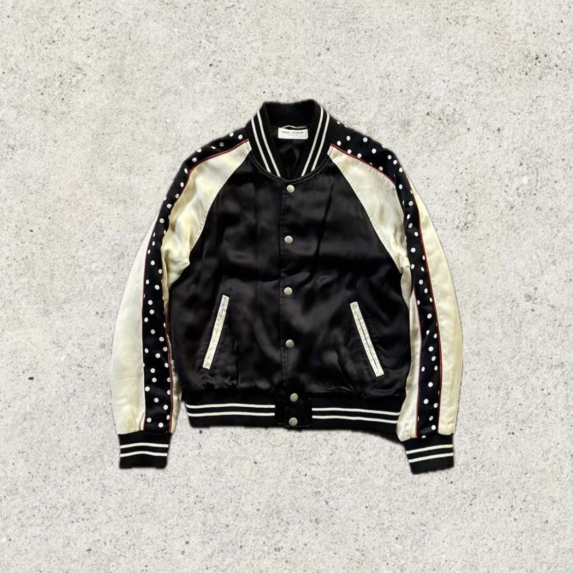 Saint Laurent Paris Saint Laurent Paris Polkadot Silk Jacket Size US XS / EU 42 / 0 - 1 Thumbnail