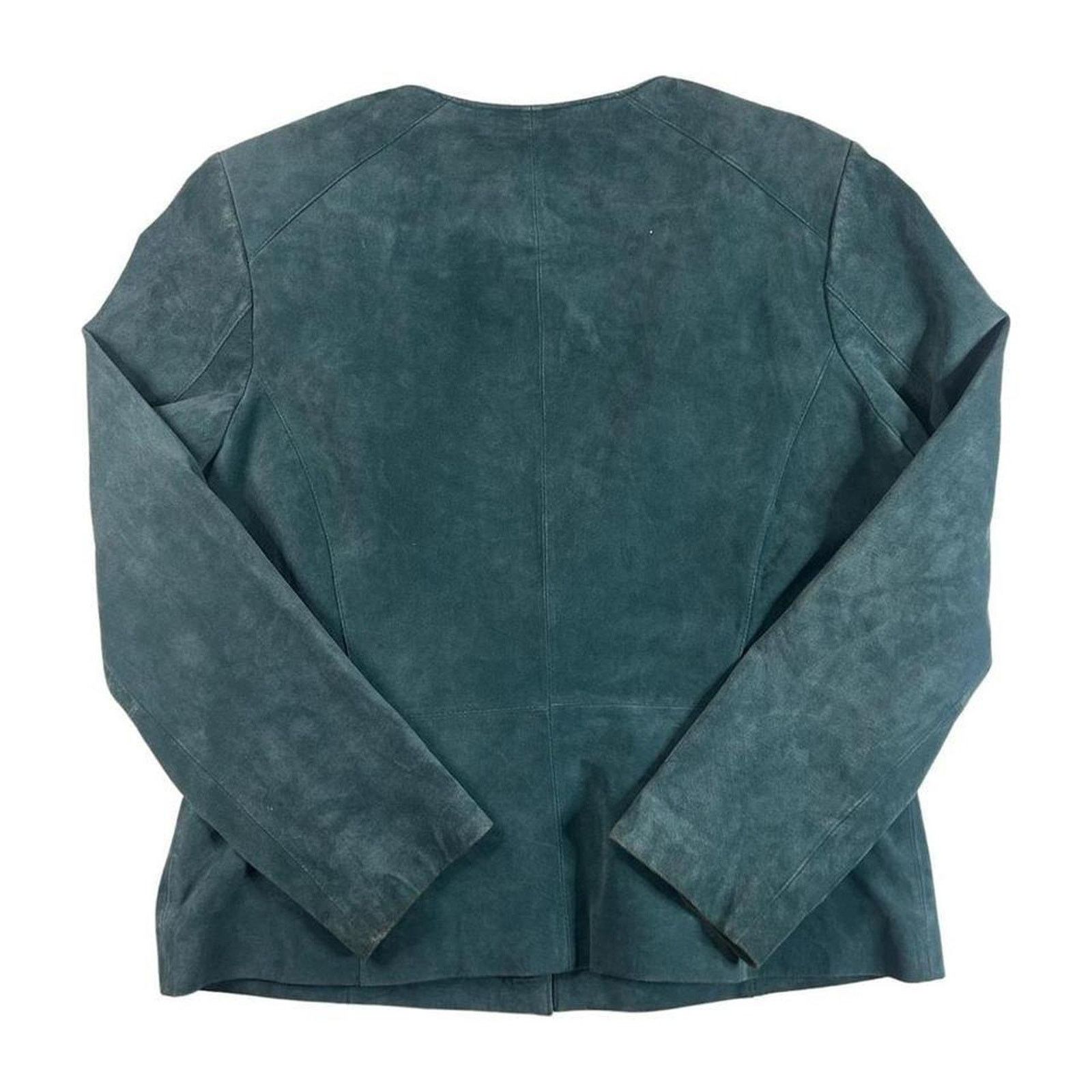 Vintage Fairy grunge jacket suede teal sz 14 monterey bay Size XL / US 12-14 / IT 48-50 - 2 Thumbnail