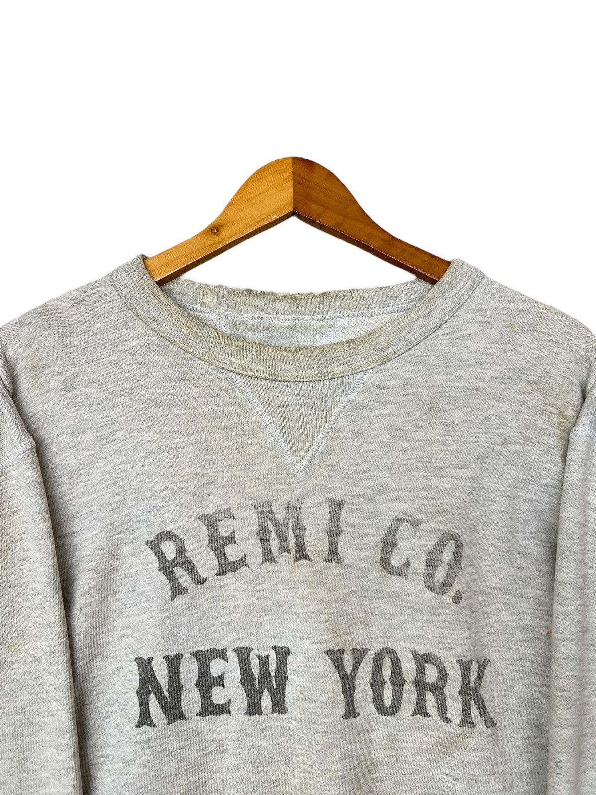 Vintage 80s New York Spellout Distressed Sweatshirt