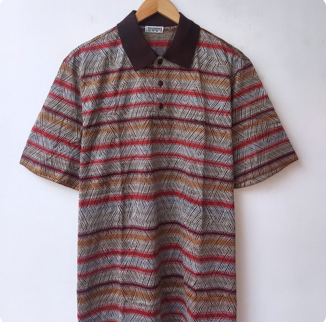 Missoni Vintage Missoni Sport Polo Shirt Size US XL / EU 56 / 4 - 2 Thumbnail