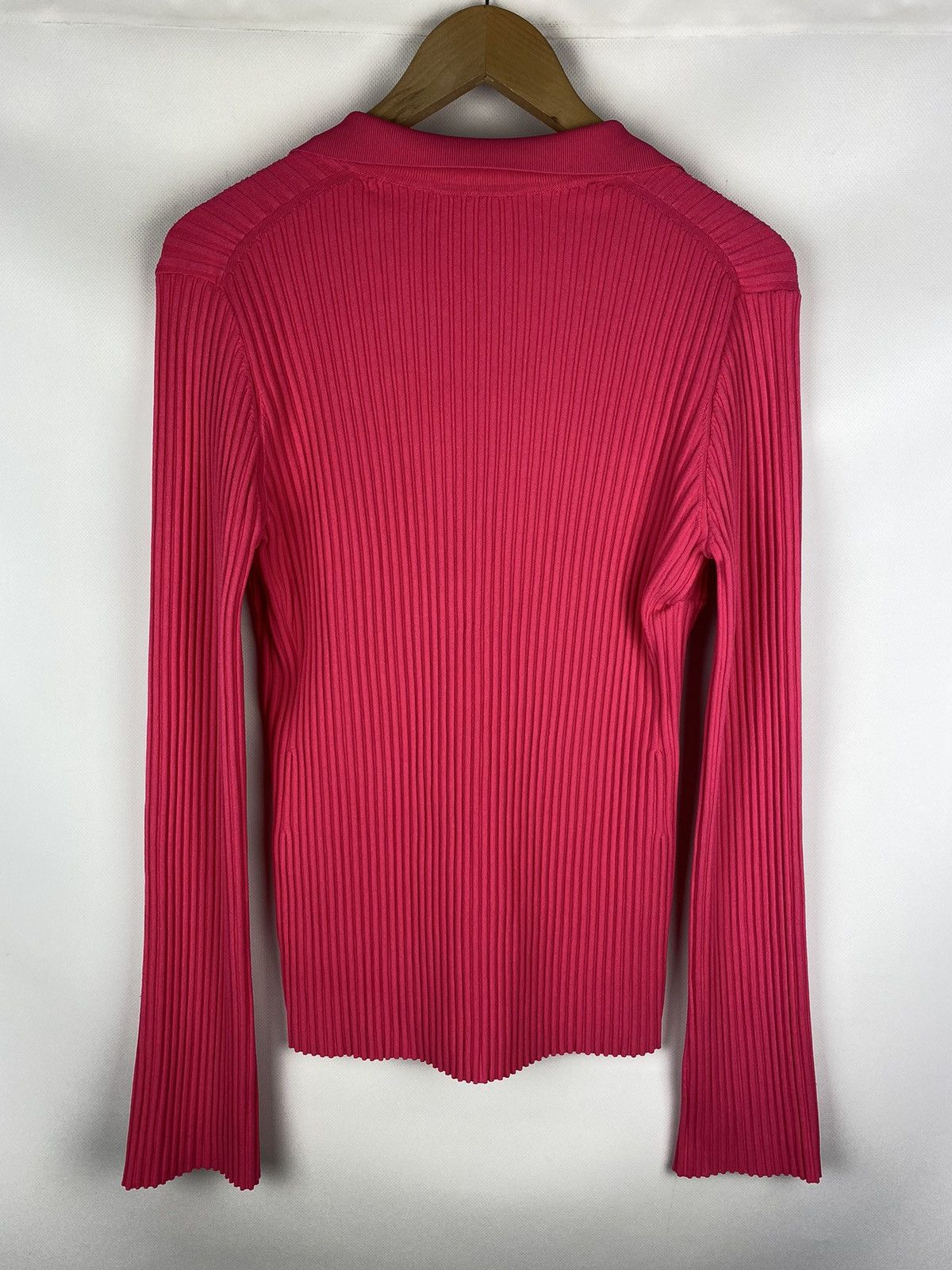 Helmut Lang Helmut Lang ladies pleated cardigan sweater size L Size L / US 10 / IT 46 - 13 Thumbnail