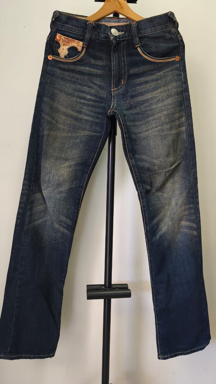 Edwin Edwin 505 Blue Trip Distressed Jeans Size US 29 - 11 Thumbnail