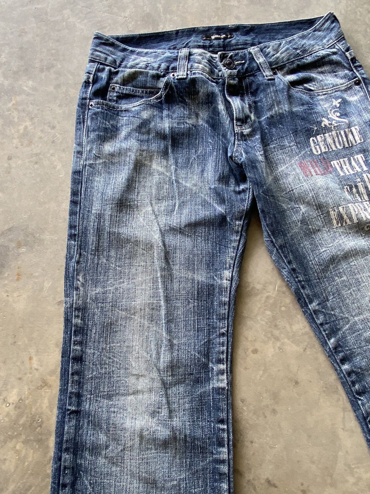 Japanese Brand × Vintage Japanese Claws Distressed Double Focus Grunge Jeans pp3 Size US 31 - 5 Thumbnail