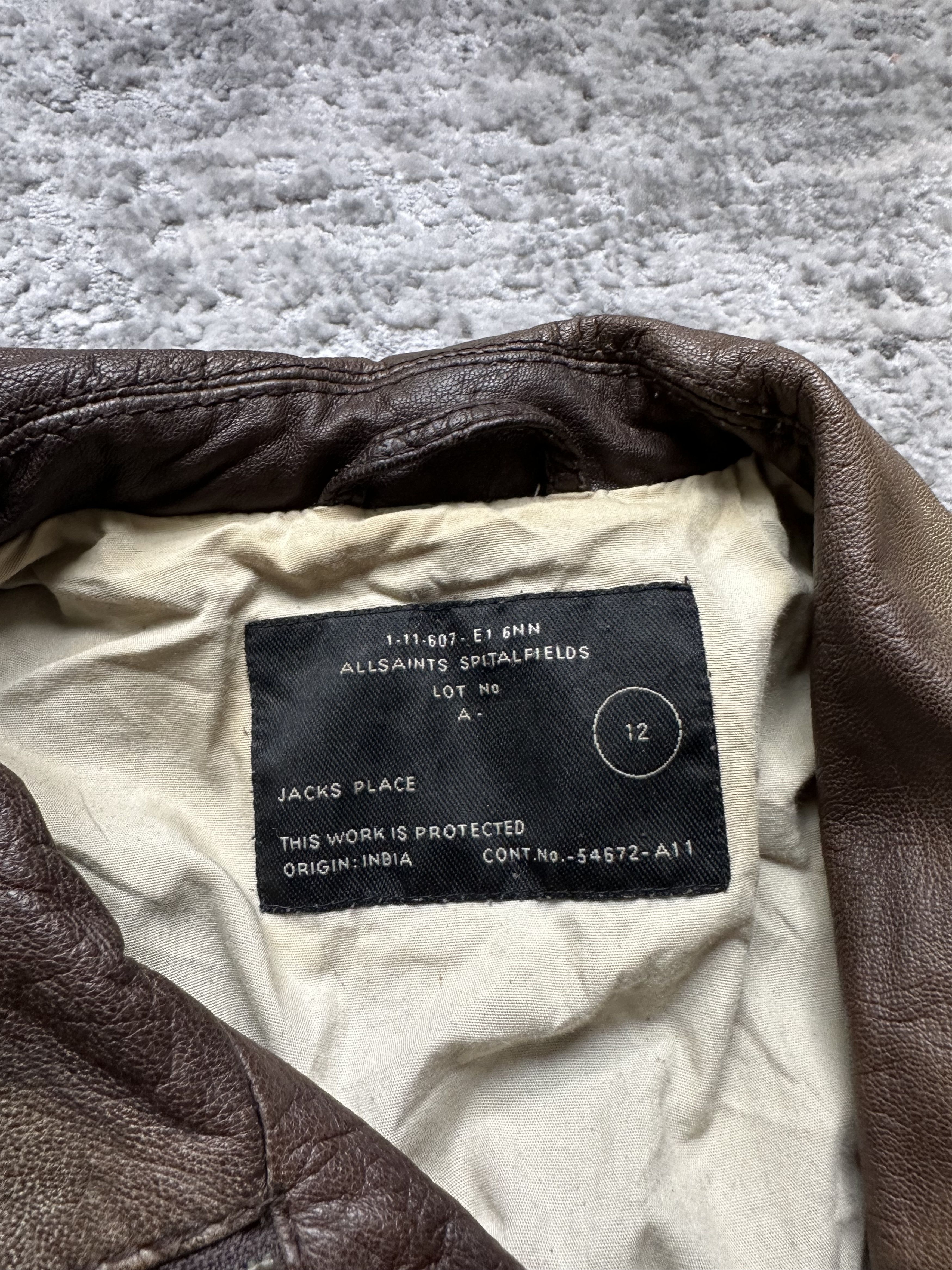 Allsaints Allsaints distressed leather jacket Size L / US 10 / IT 46 - 7 Thumbnail