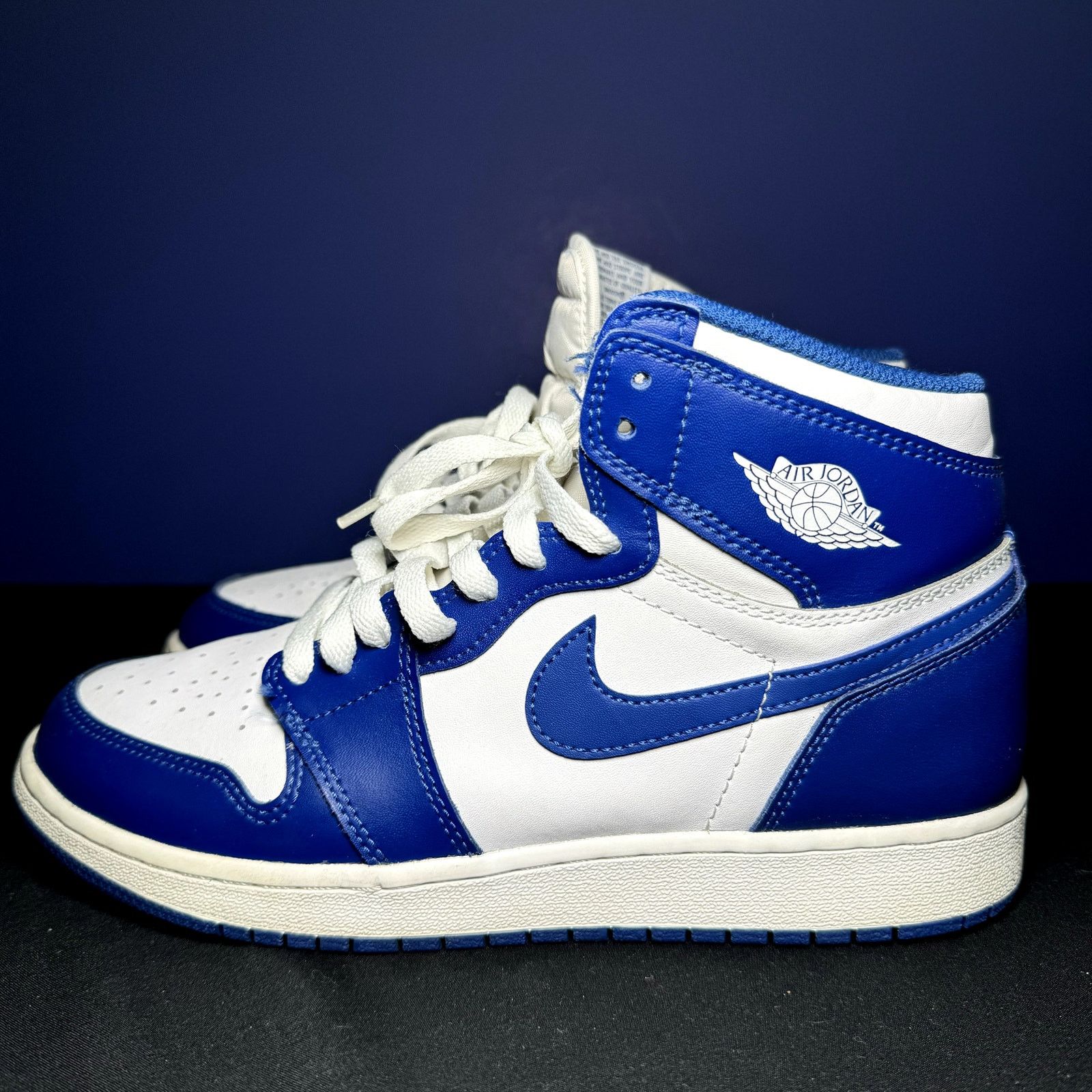 Jordan Brand × Nike Nike Air Jordan 1 High OG BG Storm Blue Men's Shoes - Size 7 Size US 7 / EU 40 - 9 Thumbnail