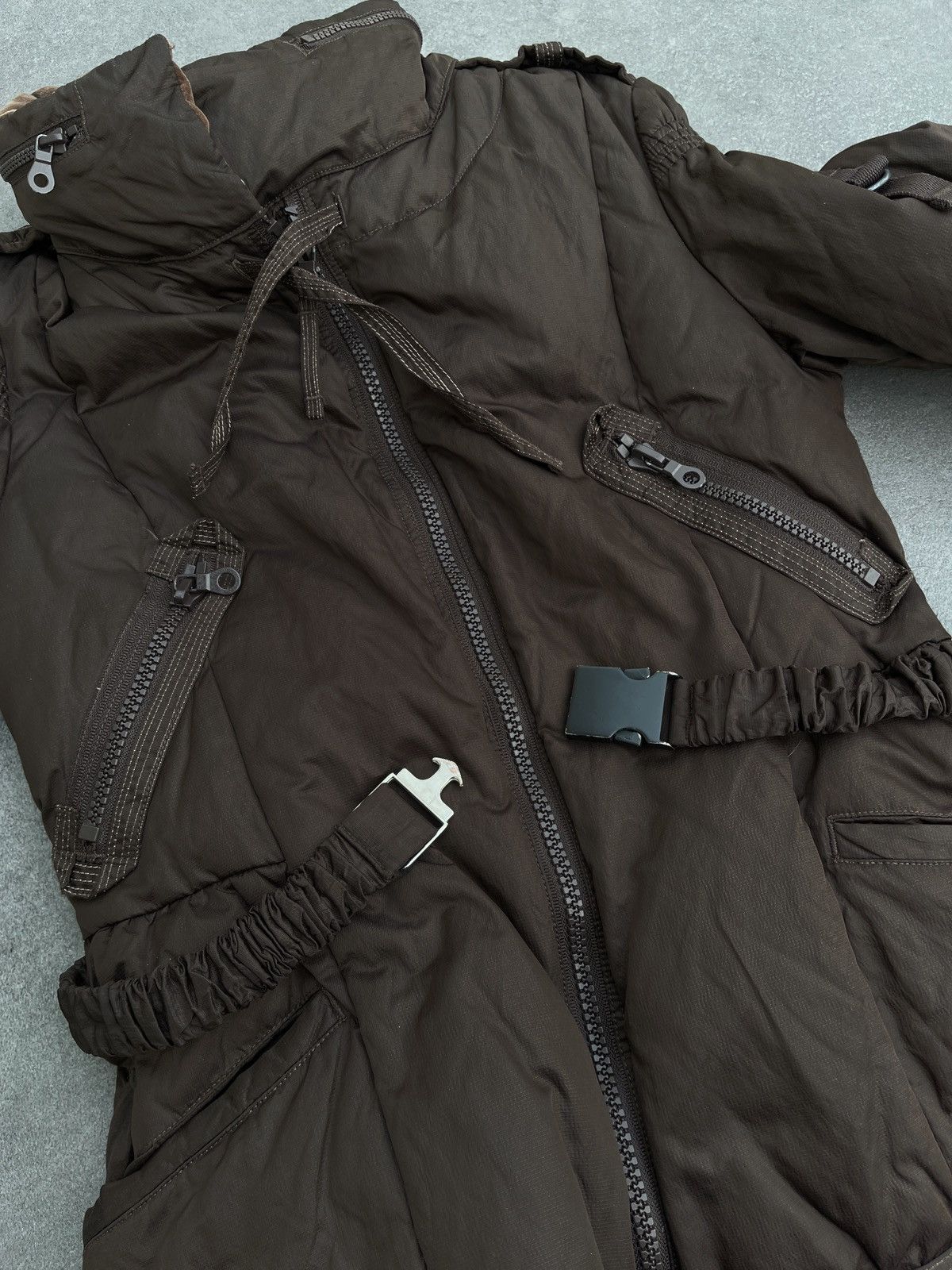 Marithe + Francois Girbaud 🔥 Rare MARITHE FRANCOIS GIRBAUT BONDAGE PUFFER JACKET Size M / US 6-8 / IT 42-44 - 17 Thumbnail