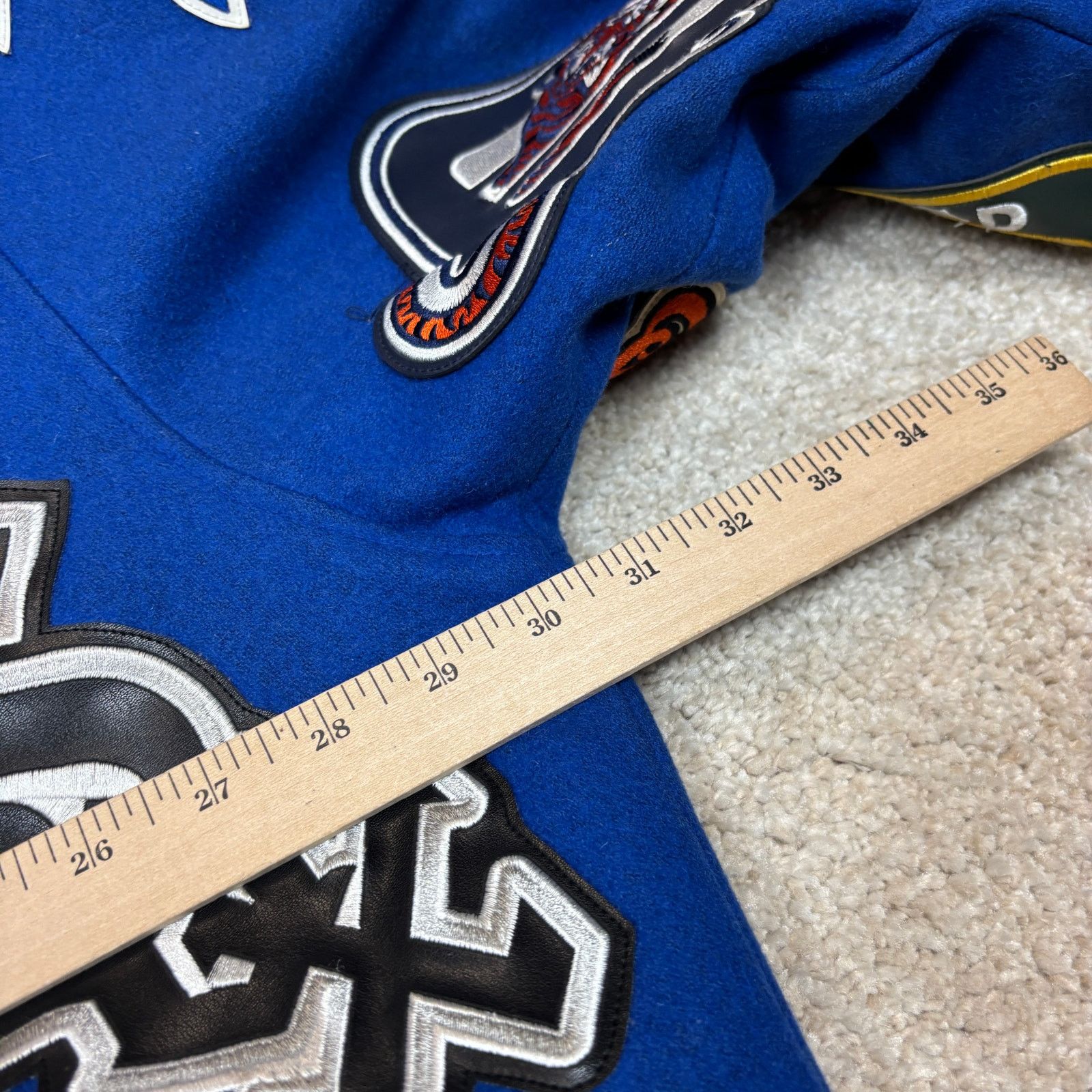 Jeff Hamilton × Vintage Vintage Jeff Hamilton MLB Patch Wool Reversible Jacket 3XL Size US XXL / EU 58 / 5 - 12 Thumbnail