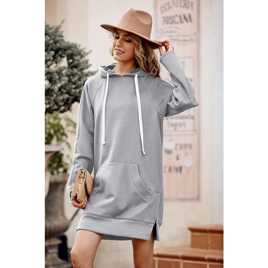 Other Pretty Garden Hoodie Sweatshirt Dress Blue Kangaroo Pocket Size XL / US 12-14 / IT 48-50 - 7 Thumbnail