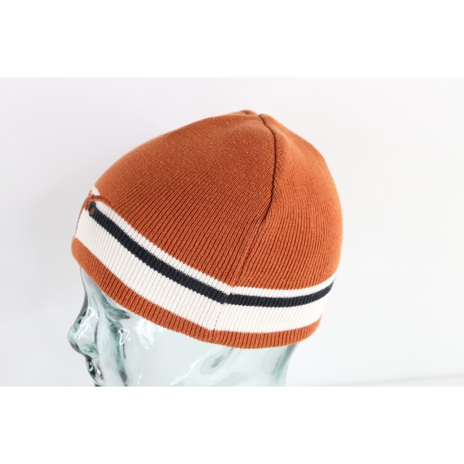 Vintage Vintage 90s Reversible University of Texas Ribbed Knit Hat Size ONE SIZE - 4 Thumbnail